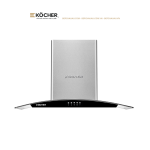 Máy Hút Mùi Kính Cong Köcher K-8070I 70cm/90cm – Ultra Swing Siêu Êm, Hút 1550m³/h