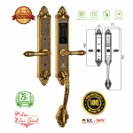 Khóa Đại Sảnh Kassler KL-969C Đồng Nguyên Khối Mạ Vàng 18K – Khóa Vân Tay 300 Người Dùng, Thiết Kế Hoàng Gia