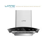 Máy Hút Mùi Latino LT-KC700 Silver Kính Cong 70cm – Turbo 1200m³/h, Cảm Biến Vẫy Tay, Tự Làm Sạch