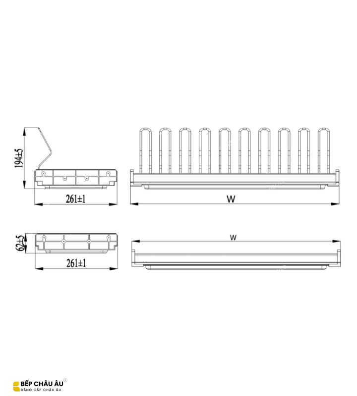 Giá Bát Cố Định Nan Oval EUROGOLD Inox SUS304 Cao Cấp 