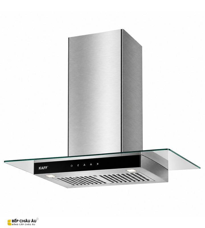 Máy Hút Mùi KAFF KF-70RH / KF-90RH Kính Toa Cảm Ứng Khói Nhiệt 1200m³/h