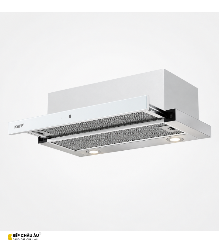 Máy Hút Mùi Âm Tủ KAFF KF-TL7001W Kính Phối Inox, Cảm Ứng 750m³/h
